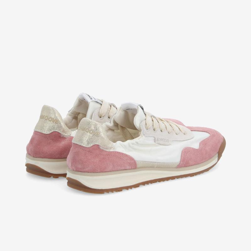 CAMDEN SNEAKER W - NYL/SDE/CRYSTAL - BLANC CASSÉ/ROSE/OR